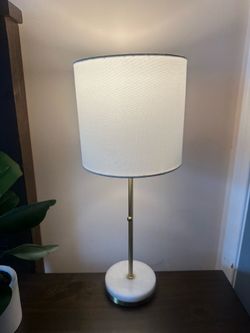 White and gold lamp
