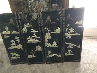 Mother of pearl oriental artwork