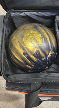 Tropical Surge Bowling Ball and Roller Bag
