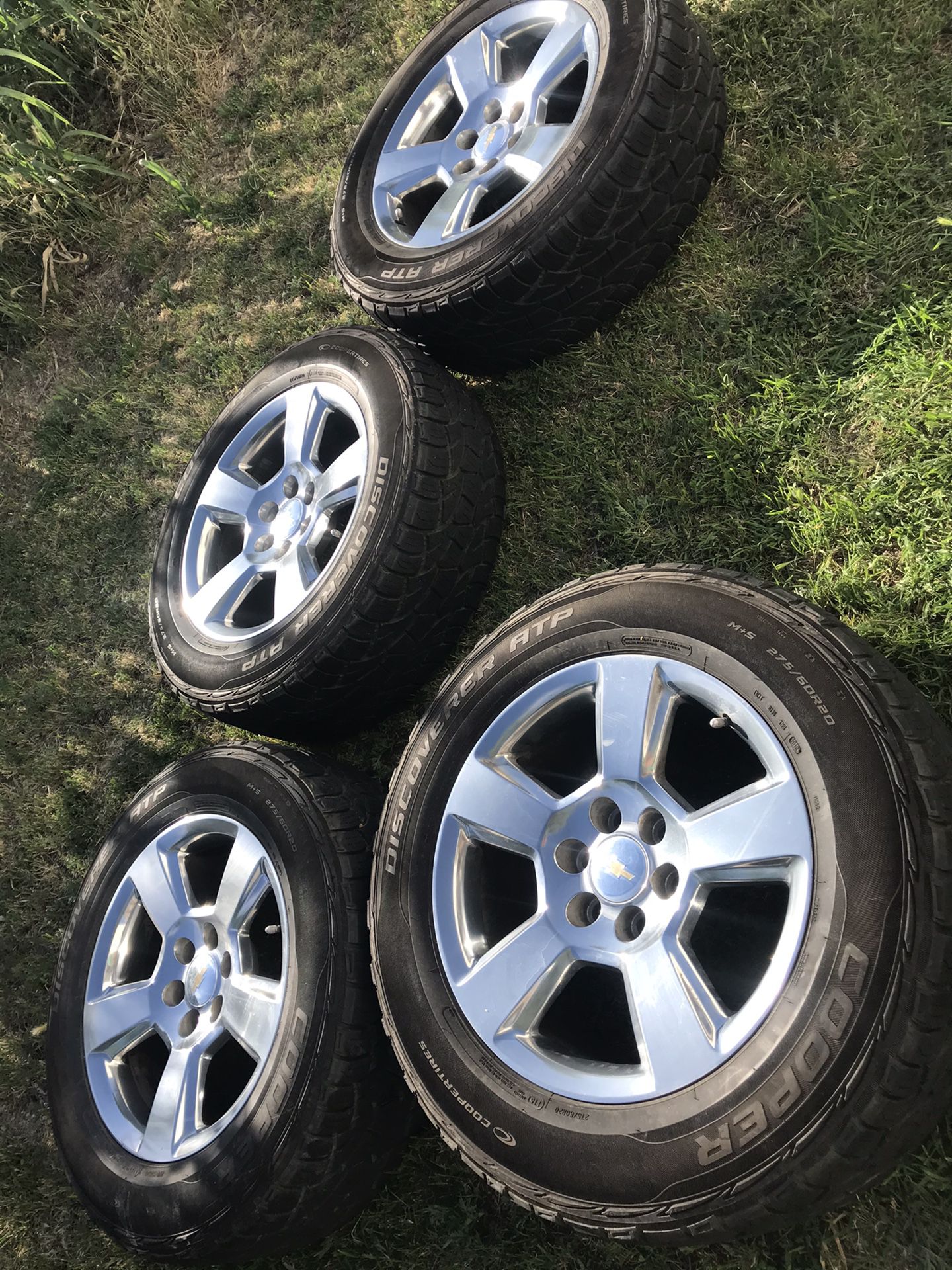 GM Silverado rims with tires