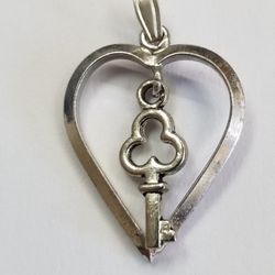 Heart Pendant With Key