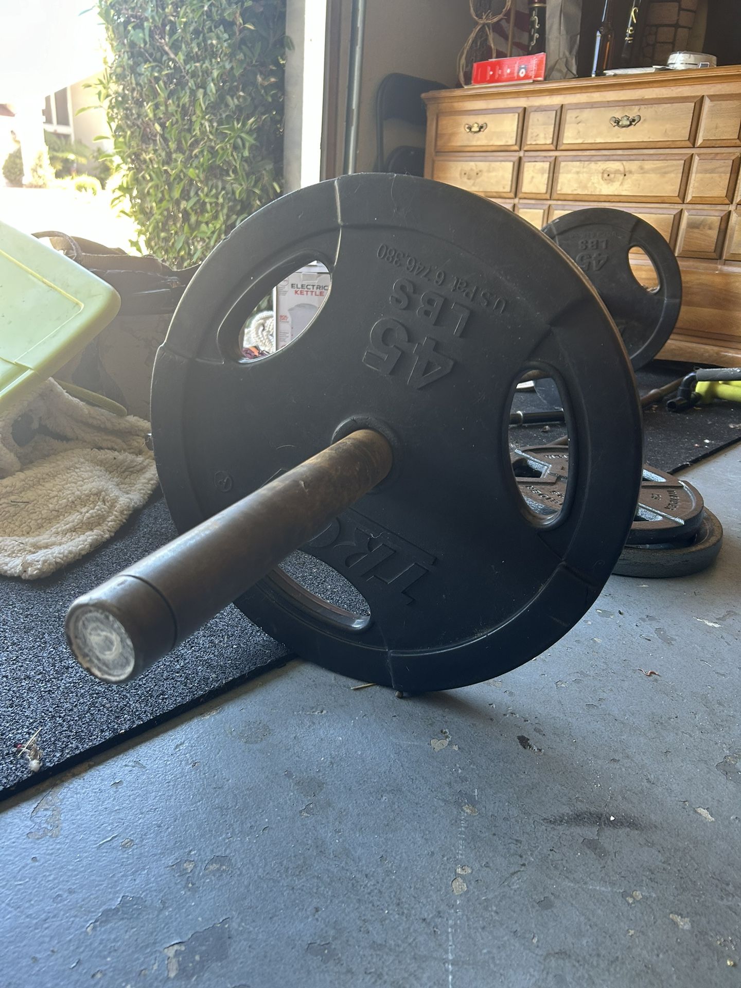 2 TROY 45 LB Plates + 45 LB Bar,All Products : American Fashion Style Bags On Sale