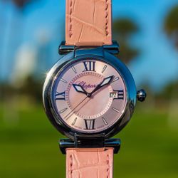 Limited Ed. Chopard Imperiale 36mm La Vie En Rose Steel MOP Watch 100 pcs 8532