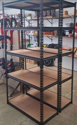 $50 each 800 lb capacity storage shelving 6 ft tall 3 ft wide 16 in deep