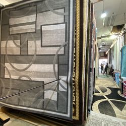 8x10 Area Rugs Carpet Rugs Modern Design Thick Colors Gray