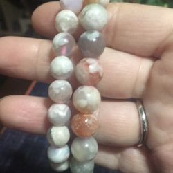 Flower Agate Bracelet