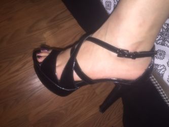Black Nine West heels