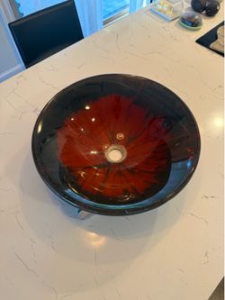 Glass Bathroom Sink $30. OBO