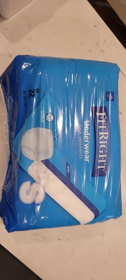 FitRight Ultra Underwear Size S, 22 Count