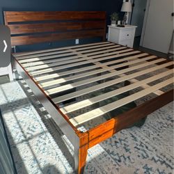 Firm BED FRAME in colour chocolate 