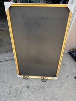 Chalkboard and easel