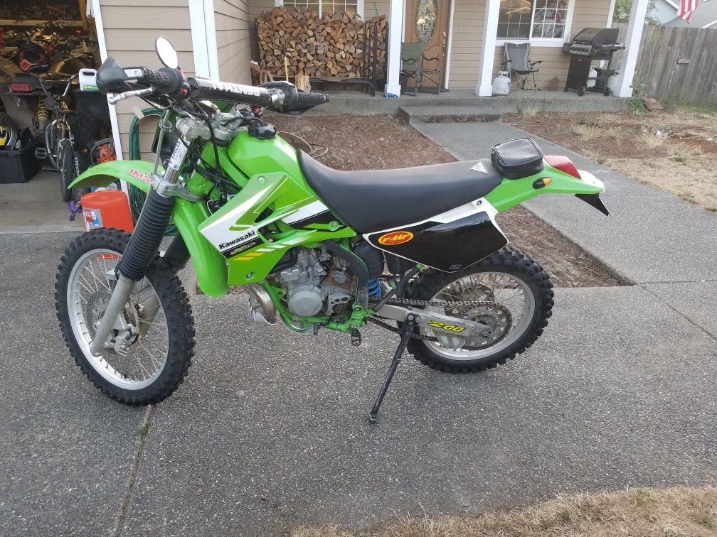 1998 KDX 200 STREET LEGAL PLATED