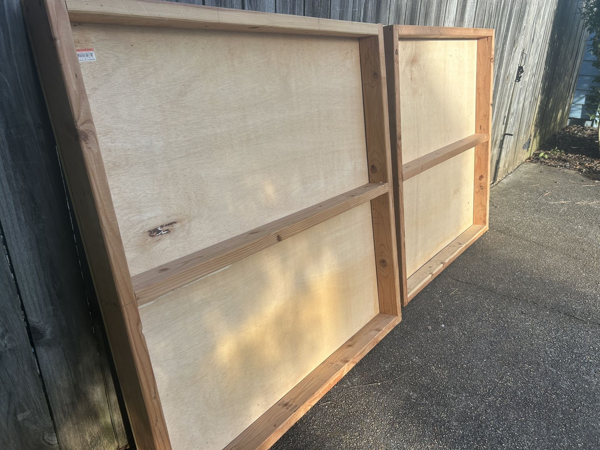 Two 4’ X 4’ Wood Platforms Free