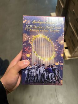 2025 replica World Series championship trophy