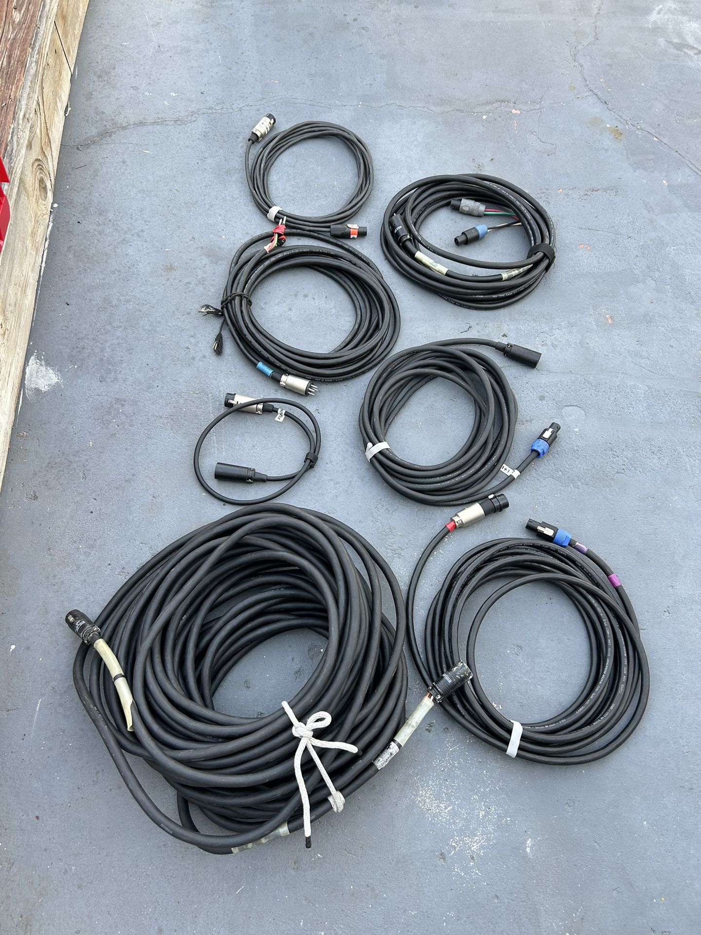 Carol 12G Professional NL4/AP4 Neutrik Speaker Cable Bundles 2ft-50ft. $100 Firm.