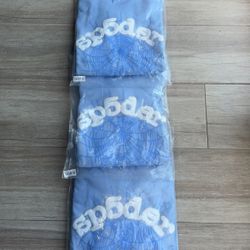 Sp5der Hoodies (sky blue)