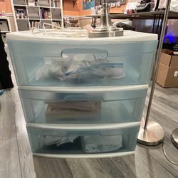 Clear Plastic Drawers - 3