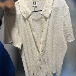 Cream Button Up Shirt