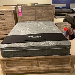 Queen mattress and bed frame