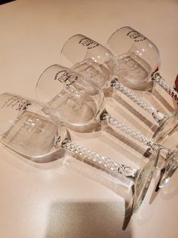 4 - 8" glasses. One says, "Carroll High School Theater Banquet" other 3 say "Keep On Trucking" May 16, 1998