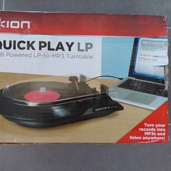 Ion Quick Play Record Turntable