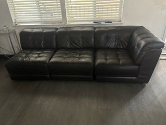 Leather couch