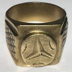 Vintage 18k Mercedes Benz Ring