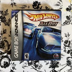 Hot Wheels All Out Nintendo Game Boy Advance GBA (NO GAME)