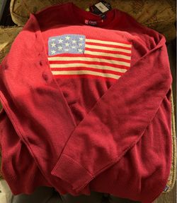 XL American Flag knitted sweater