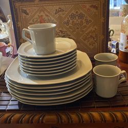 Ranmaru Japan Plates And Saucers With 3 Cups