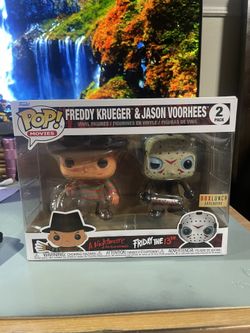 Funko Pop Animation Movies Freddy Krueger & Jason Voorhees 2 Pack A Nightmare On Elm Street Friday The 13th Boxlunch Exclusive