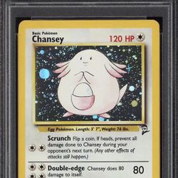 #3 Chansey Base Set 2 Holo PSA 10