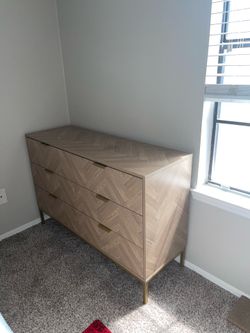 Matching dresser night stand and shoe organizer