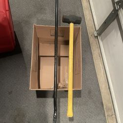 Sledge Hammer 10lb And Pry Demo Crow Bar Heavy Duty 48” Long