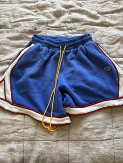 Diet Starts Monday Warm Up Shorts- Blue/Cream
