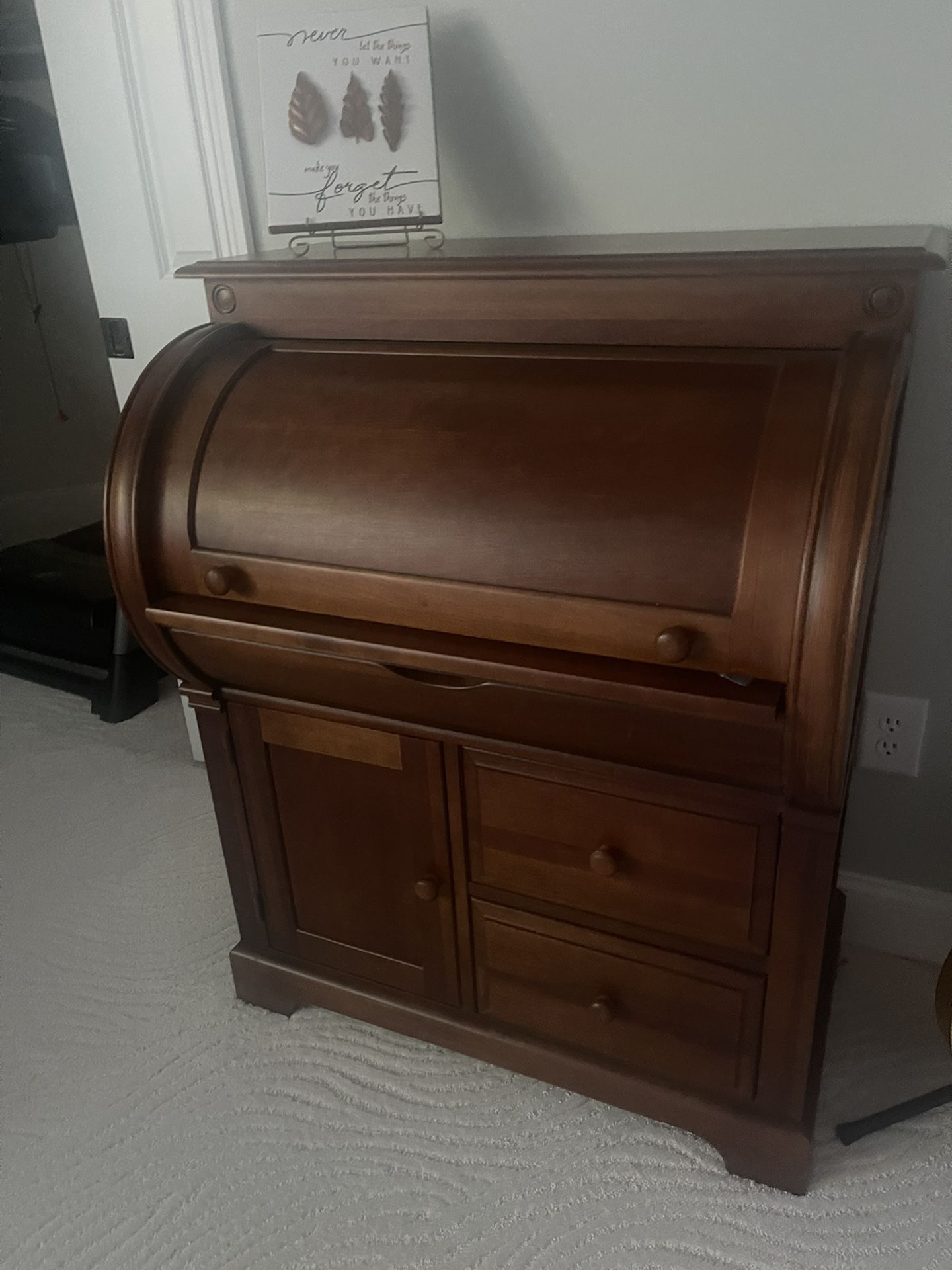 gorgeous cherry roll top desk perfect