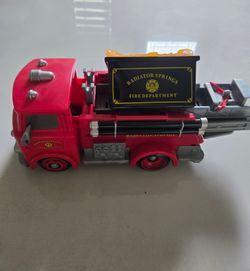 Fire truck lighting mcqueen toy