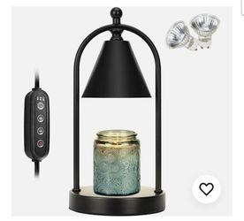 Candle warmer lamp, black