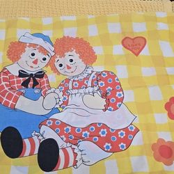 Raggedy Anne And Andy Vintage Pillowcase