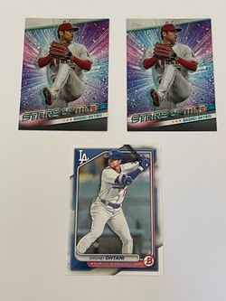 2024 Topps & Bowman Shohei Ohtani 3 card lot