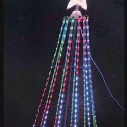 6 Foot Flat RGB Color Changing Cone Christmas Tree for indoor or outdoor for Christmas 🎄 