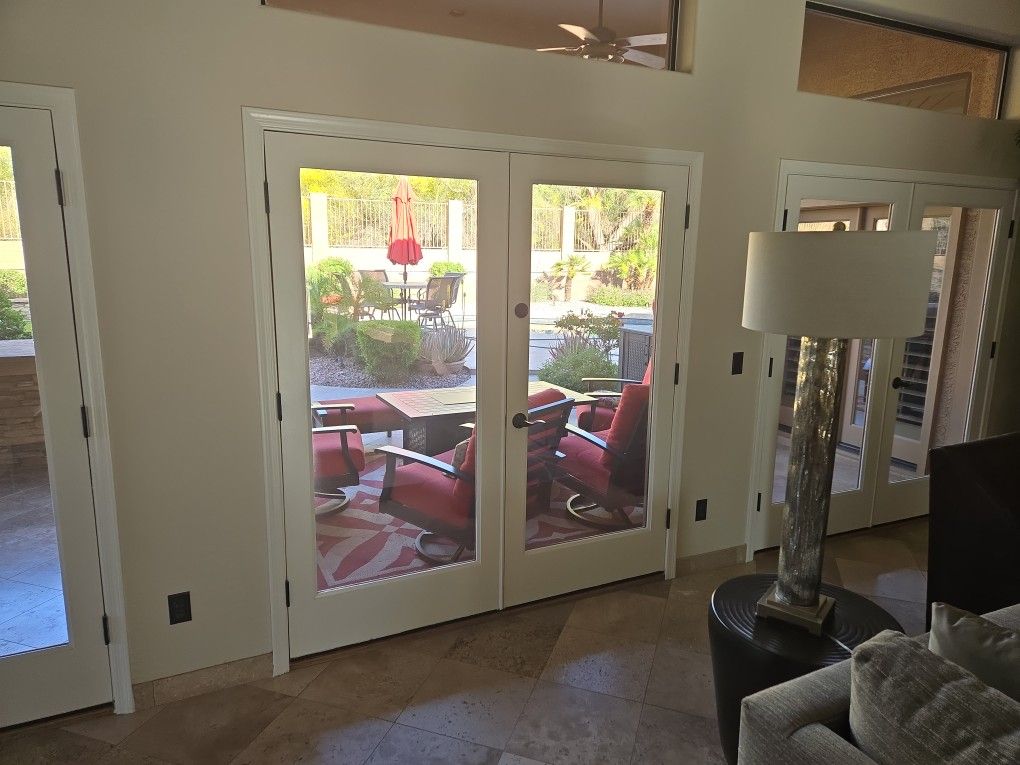 French Doors  With Frames 6'0 X 6'8  