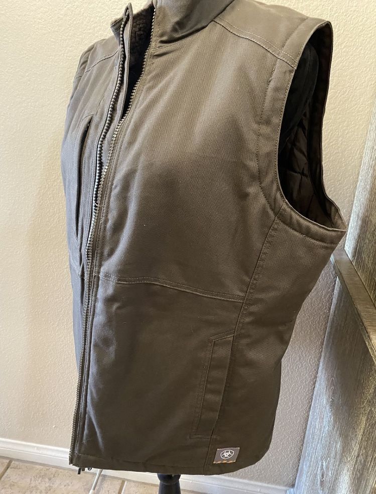 Ariat Rebar Womens Western Workwear Vest Brown Bootbarn