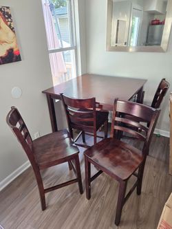 Table and 4 chairs