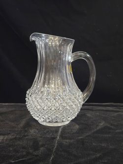 Vintage Cristal D'Arques pitcher, Longchamp