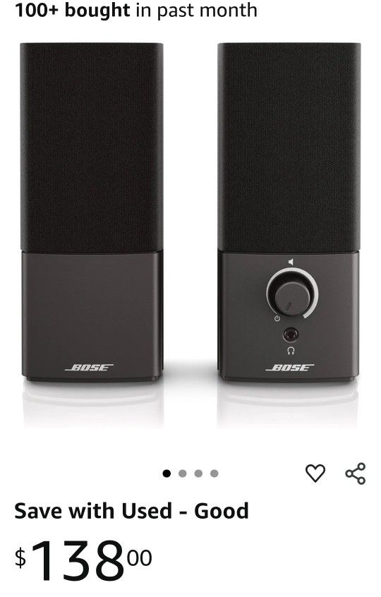 Bose Companion 2 Series III Multimedia Speakers USED with Box