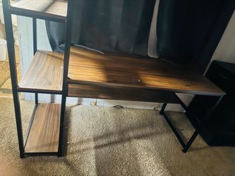 Brown desk