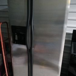 Stainless Steel GE Fridge 