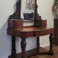 Vintage wooden vanity