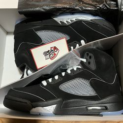 Jordan 5 OG Black Metallic Reimagined Size 8 Men